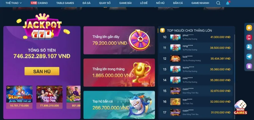 Khoảnh khắc thắng lớn Jackpot tại 6ff1 trang chủ chính thức